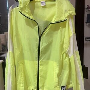 Neon Yellow Zip-Up Jacket